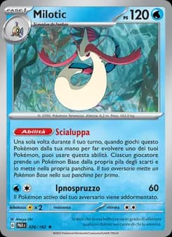 Milotic card in Italian
