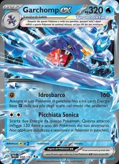 Garchomp-ex card in Italian