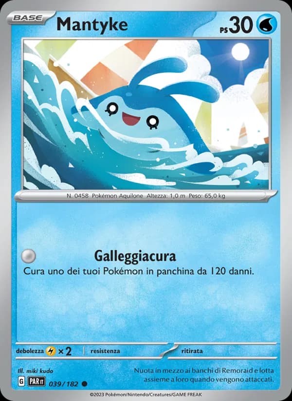 Mantyke card in Italian