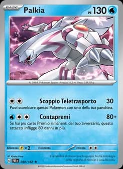 Palkia card in Italian
