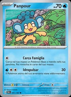 Panpour card in Italian