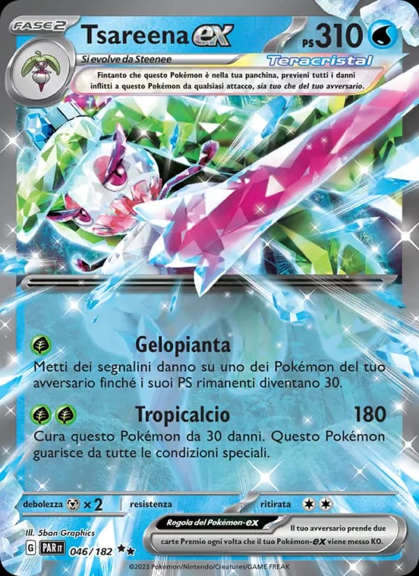 Tsareena-ex card in Italian