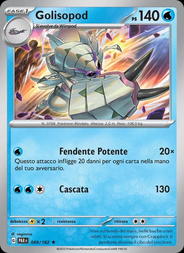 Golisopod card in Italian