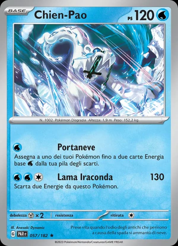 Chien-Pao card in Italian