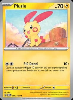 Plusle card in Italian