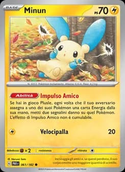 Minun card in Italian