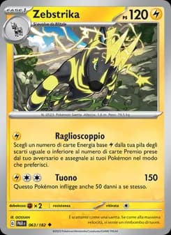Zebstrika card in Italian