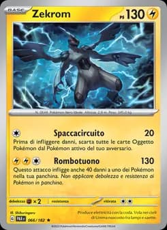 Zekrom card in Italian