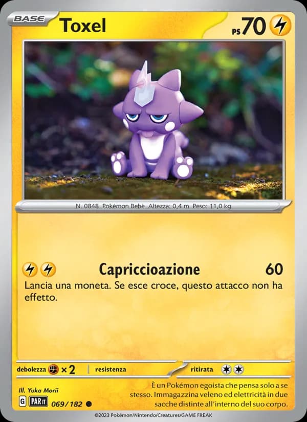 Toxel card in Italian
