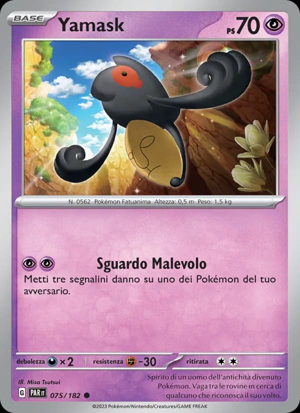 Yamask card in Italian