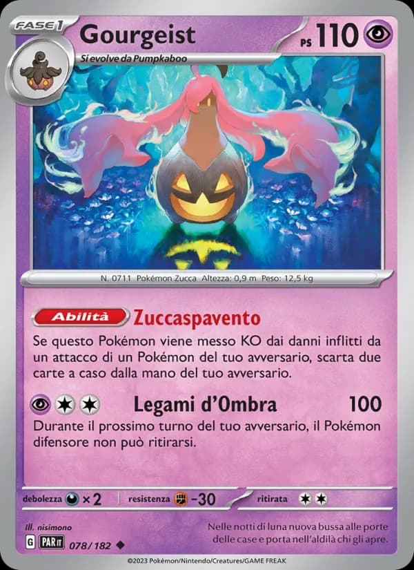 Gourgeist card in Italian