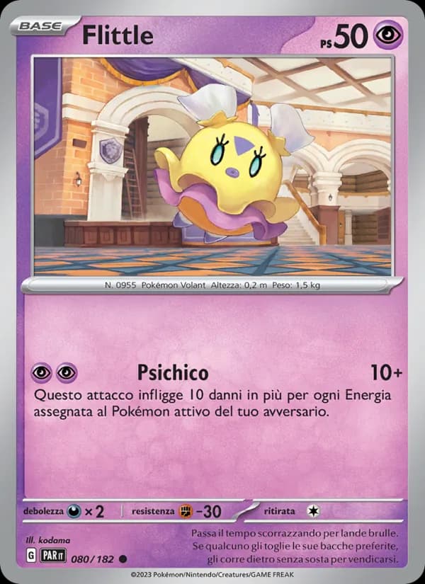Flittle card in Italian