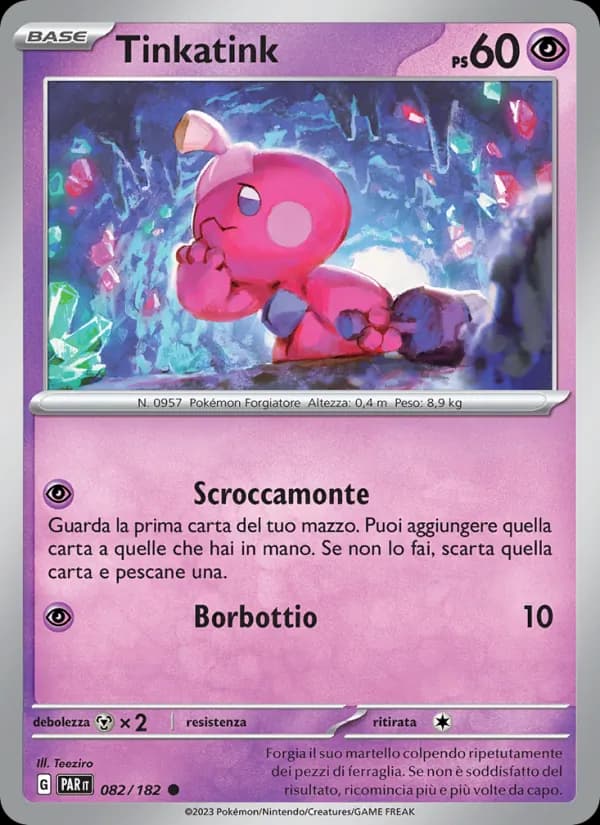Tinkatink card in Italian