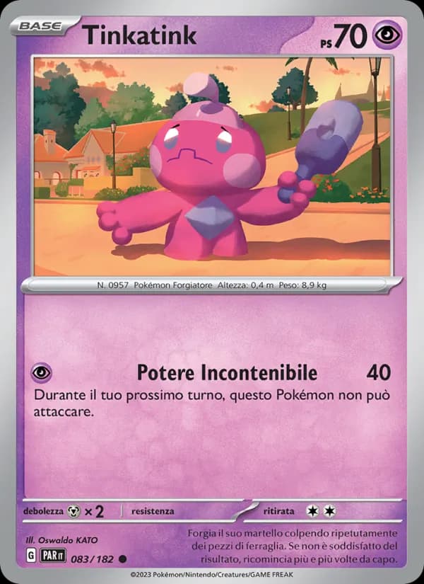 Tinkatink card in Italian