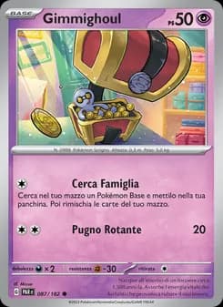 Gimmighoul card in Italian