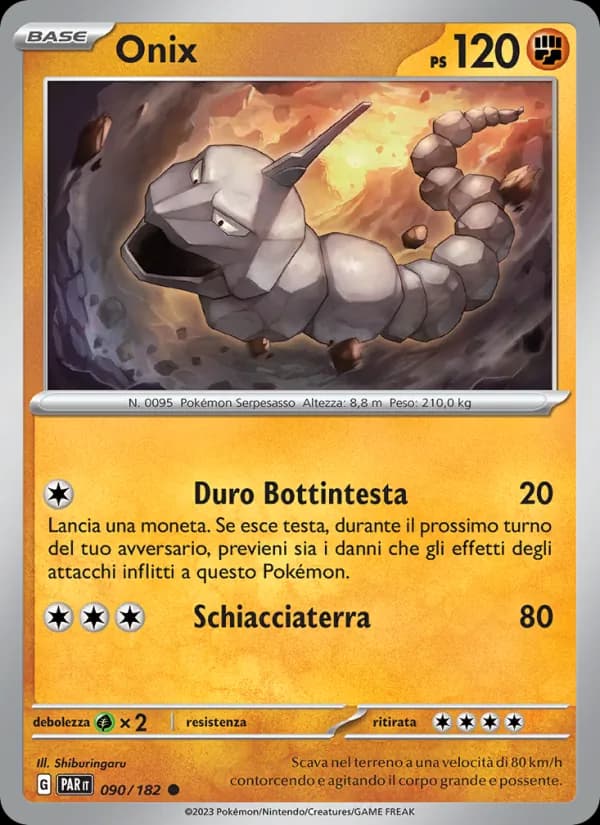 Onix card in Italian
