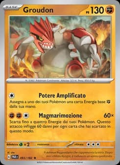 Groudon card in Italian