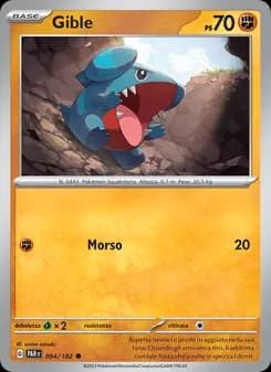 Gible card in Italian