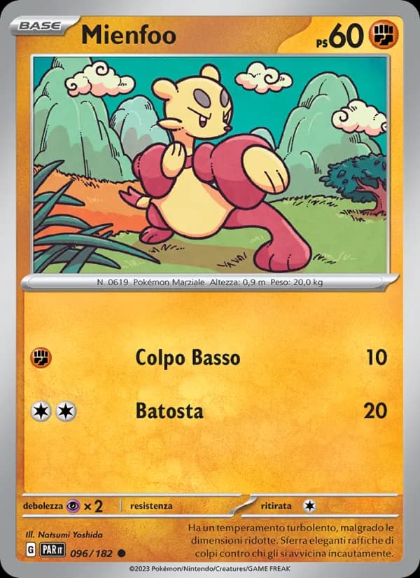 Mienfoo card in Italian