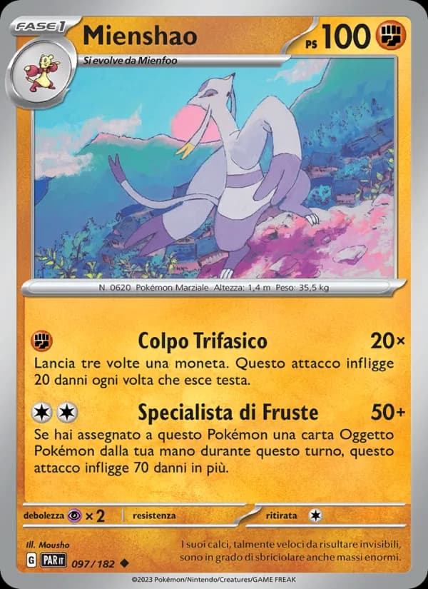 Mienshao card in Italian