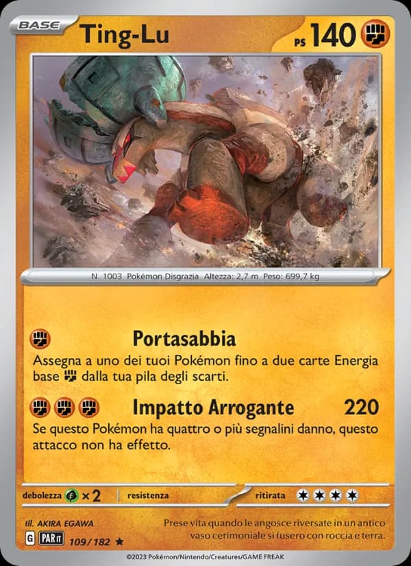 Ting-Lu card in Italian