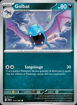 Golbat card in Italian