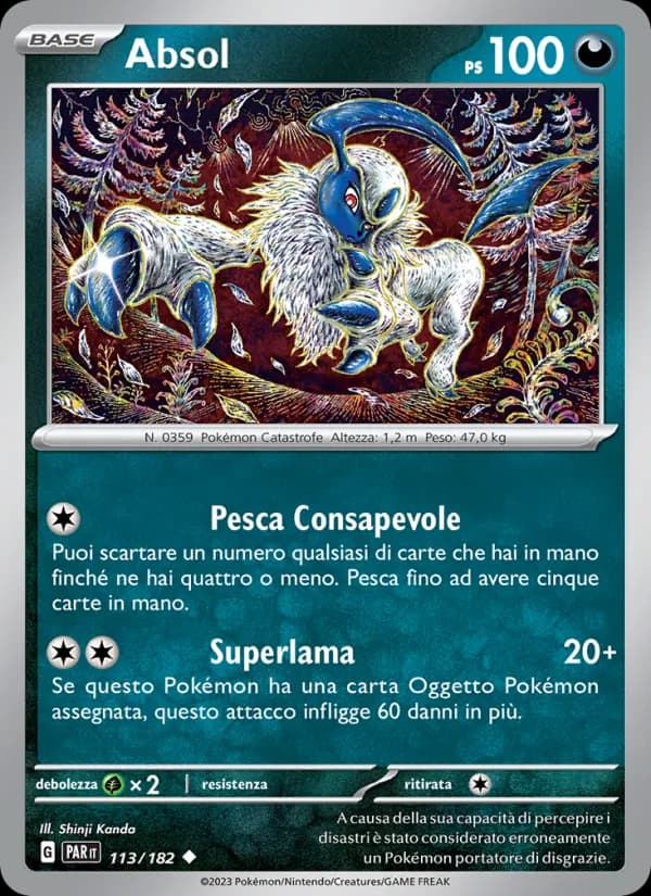 Absol card in Italian
