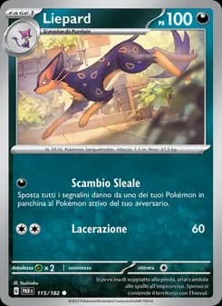 Liepard card in Italian