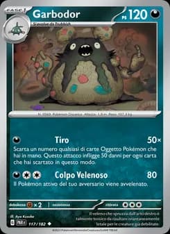 Garbodor card in Italian