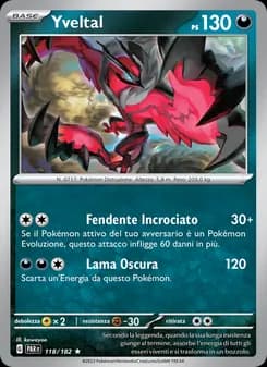 Yveltal card in Italian
