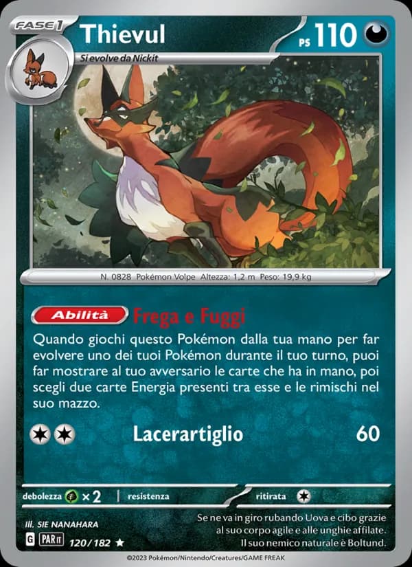 Thievul card in Italian