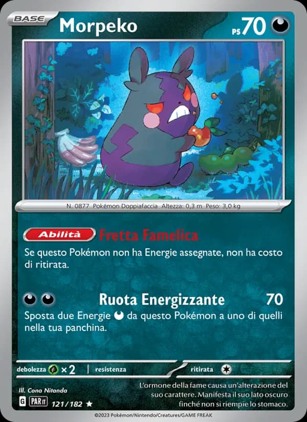 Morpeko card in Italian