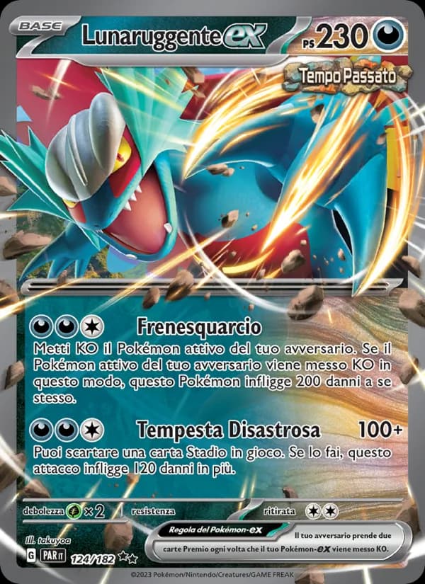 Lunaruggente-ex card in Italian