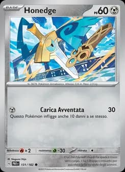 Honedge card in Italian