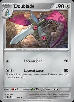 Doublade card in Italian
