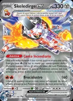 Skeledirge-ex card in Italian