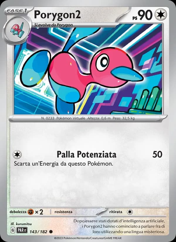 Porygon2 card in Italian