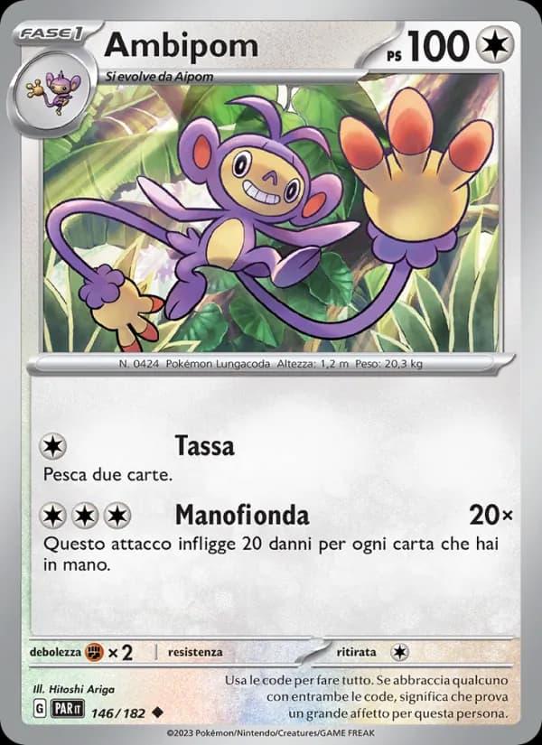 Ambipom card in Italian