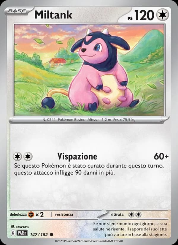 Miltank card in Italian