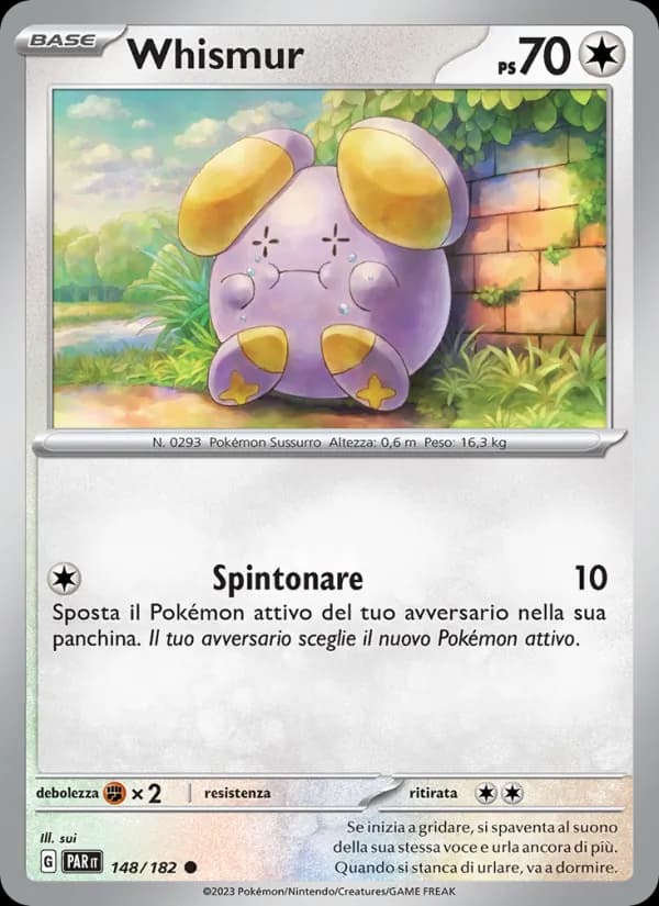 Whismur card in Italian