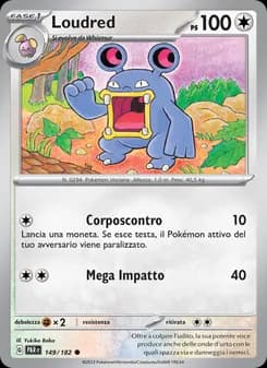 Loudred card in Italian