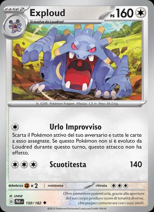 Exploud card in Italian