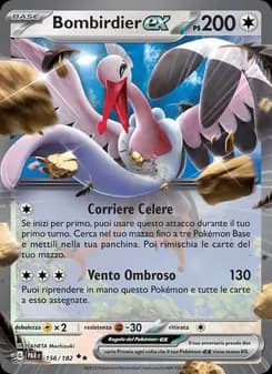 Bombirdier-ex card in Italian