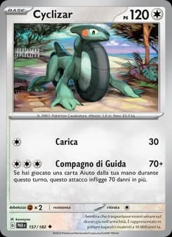 Cyclizar card in Italian