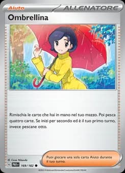 Ombrellina card in Italian