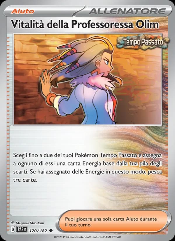 Vitalità della Professoressa Olim card in Italian