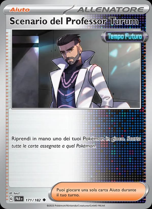 Scenario del Professor Turum card in Italian