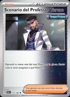 Scenario del Professor Turum card in Italian