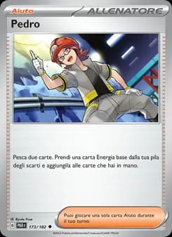 Pedro card in Italian