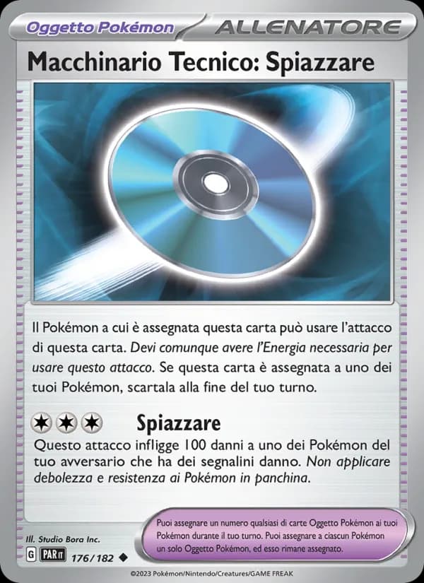 Macchinario Tecnico: Spiazzare card in Italian